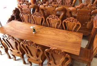 Chọn lựa bộ bàn ghế gỗ nguyên khối đem lại đẳng cấp riêng